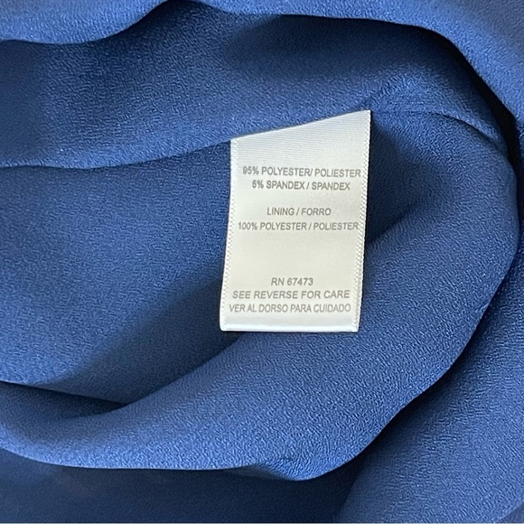 Gaby Skye Striped Dress Hankerchief Hem Size 12 - Picture 16 of 16